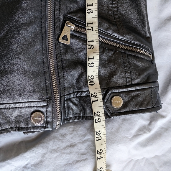 NWT Urban Republic girl Feux leather moto jacket size 16 - Picture 8 of 12